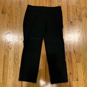 Loft size 6, Marisa Straight black pants